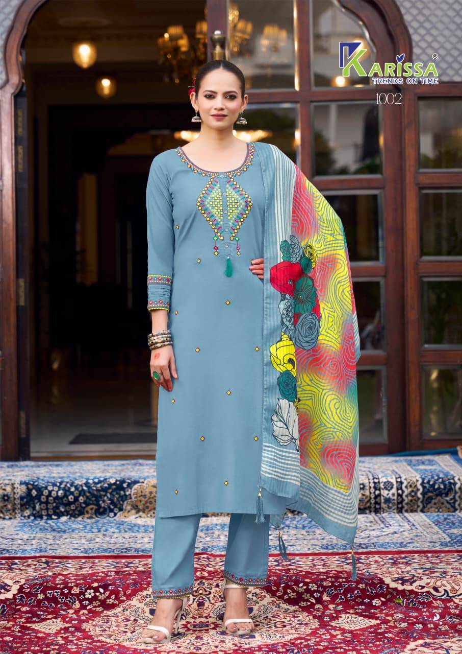 SANIA By  KARISSA 1001 To 1004 Series Designer Ethnic Wear Collection Cotton Kurtis At Wholesale Price